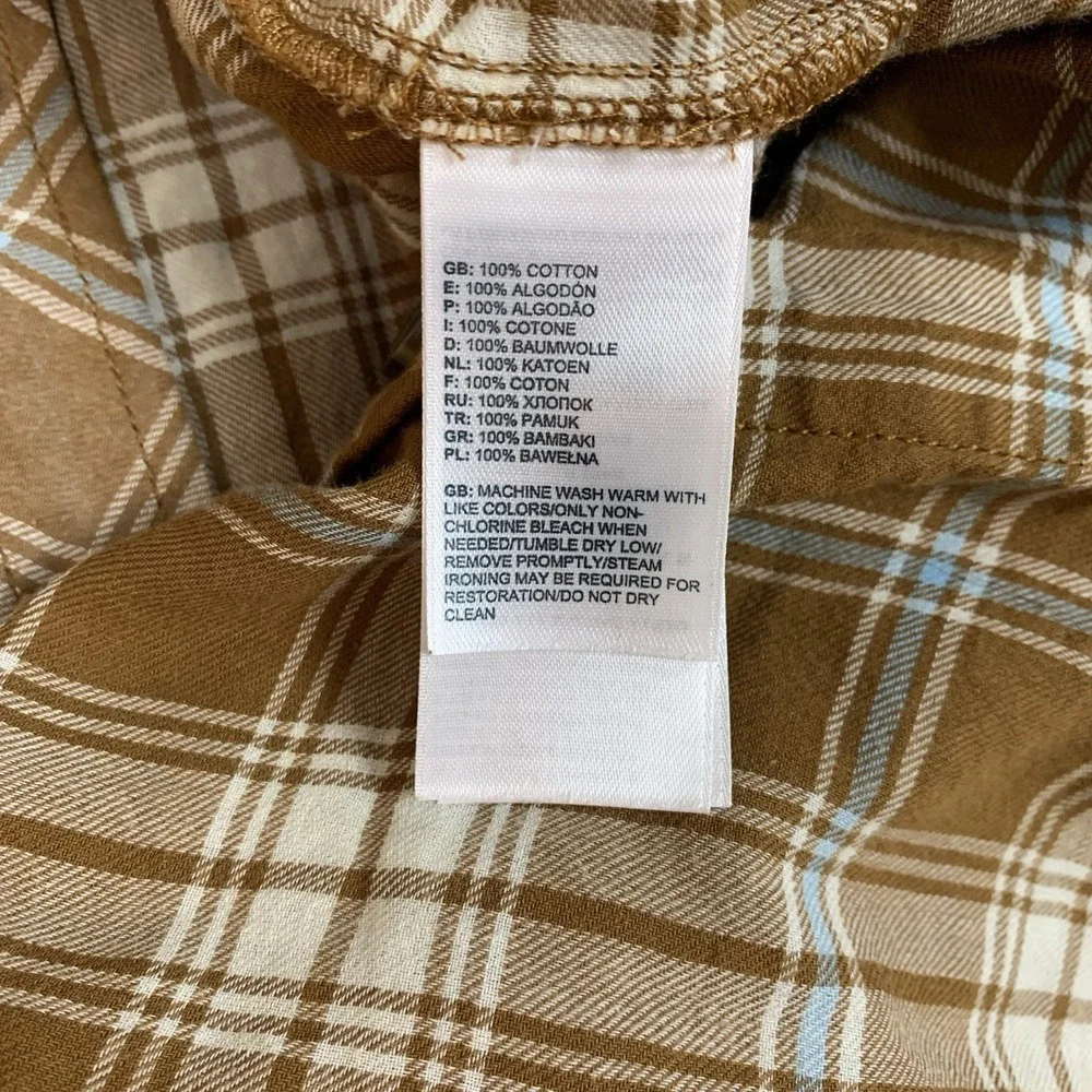 The North Face Shirt Men Large Plaid Short Sleeve Pockets Button Up Hike Outdoor